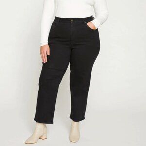 New NWT Universal Standard Donna High Rise Curve Straight Leg Jeans 27 Inch in B